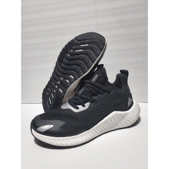 adidas Alphaboost Utility Black Silver 3M Scotchlite Running Shoes GZ1332 Size 8 - Picture 1 of 12